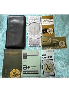 APR E6-B2 Flight Computer 1967 Aero Products Research W/ Instruction Manual VTG